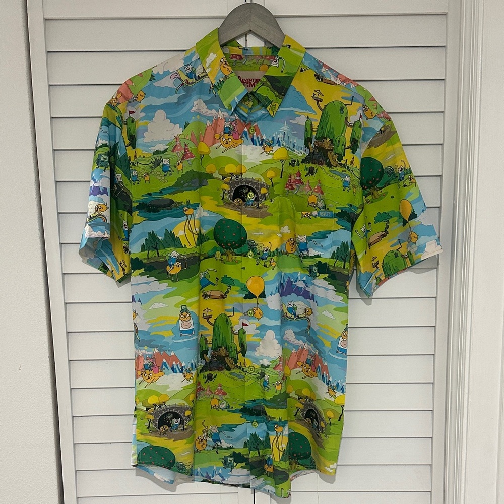 Mens RSVLTS Adventure Time Kunuflex Shirt size Large. Worn once dry cleaned